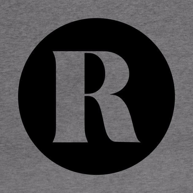 R (Letter Initial Monogram) by n23tees